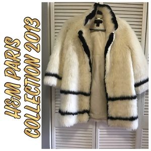 H&M 2013 Paris Collection Faux Fur Coat